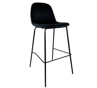 Σκαμπό Bar ArteLibre BROOKLYN Μαύρο Βελούδο/Μέταλλο 47x51x96cm 14600108 ArteLibre |  Σκαμπώ κήπου στο espiti
