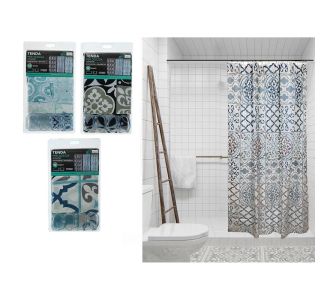 Κουρτίνα Μπάνιου 'Patterns' Polyester 180x200cm Σε 3 Σχέδια 06511409 ArteLibre |  Αξεσουάρ Μπάνιου - διάφορα στο espiti