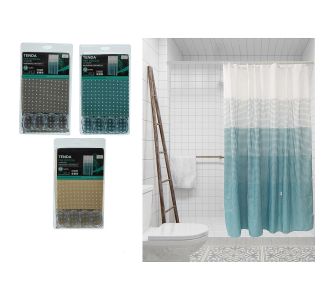 Κουρτίνα Μπάνιου 'Dots' Polyester 180x200cm Σε 3 Χρώματα 06511410 ArteLibre |  Αξεσουάρ Μπάνιου - διάφορα στο espiti