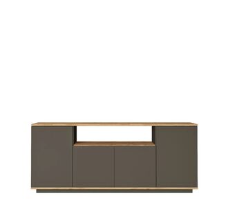 Μπουφές ArteLibre CLACK Ανθρακί/Πεύκο Μοριοσανίδα/Μελαμίνη 180x44.5x75cm 15350189 ArteLibre |  Μπουφέδες στο espiti