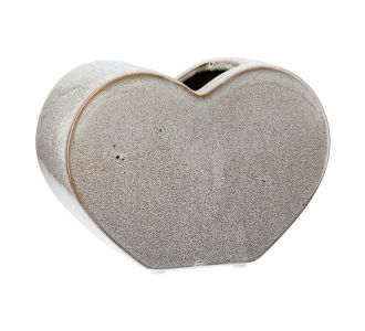 Βάζο 'Heart' Κεραμικό Μπεζ 8.5x20x14cm 05161262 ArteLibre |  Βάζα στο espiti