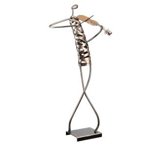 Φιγούρα Μουσικός 'Ribbon' Μέταλλο Μπρονζέ 12x20x46cm 05161281 ArteLibre |  Διακοσμητκά στο espiti