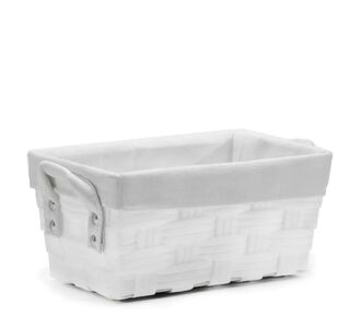 Καλάθι Αποθήκευσης Λευκό Polyester 33x21x16cm 06511350 ArteLibre |  Καλαθια-Κουτιά στο espiti