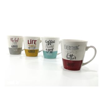Κούπα 'Coffee' 31.5cl Κεραμικό Σε 4 Σχέδια 06512351 ArteLibre |  Ποτήρια στο espiti
