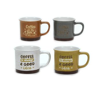 Κούπα 'Coffee' 36.5cl Κεραμικό Σε 4 Σχέδια 06512386 ArteLibre |  Ποτήρια στο espiti