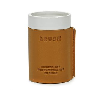Ποτήρι 'BRUSH' Καφέ Κεραμικό 06512480 ArteLibre |  Αξεσουάρ Μπάνιου - διάφορα στο espiti