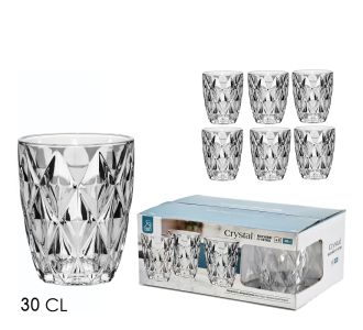 Ποτήρια Crystal Διάφανα/Γυαλί 30cl 6Τμχ 06512522 ArteLibre |  Ποτήρια στο espiti
