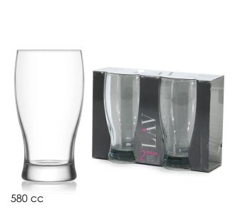 Ποτήρια Μπίρας Belek Διαφανή/Γυαλί 580cc 2Τμχ 06512697 ArteLibre |  Ποτήρια στο espiti