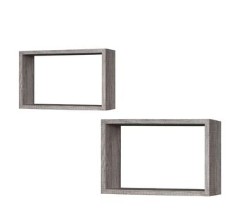 Ράφια Γκρι Δρυς 40x27x12cm/36.5x23.5x12cm 2Τμχ 06512706 ArteLibre |  Βοηθητικά έπιπλα γραφείου στο espiti