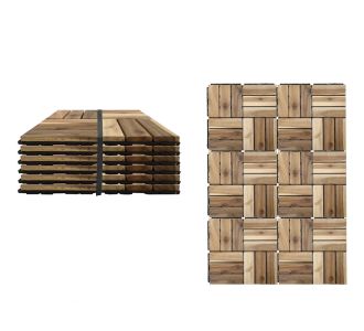 Πλακάκια Δαπέδου Καφέ Ξύλο/Πλαστικό 30x30x1.9cm 6Τμχ 06512915 ArteLibre |  Χαλιά Σαλονιού  στο espiti
