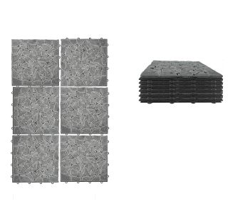 Πλακάκια Δαπέδου Μαύρο Πέτρα 30.5x30.5x2cm 6Τμχ 06512921 ArteLibre |  Χαλιά Σαλονιού  στο espiti