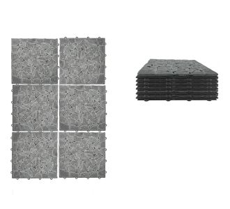 Πλακάκια Δαπέδου Μαύρο Πέτρα 30.5x30.5x2cm 6Τμχ 06512921 ArteLibre |  Χαλιά Σαλονιού  στο espiti