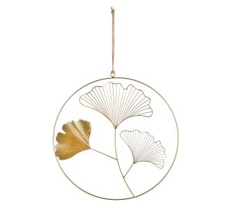  Κρεμάστρα Στρογγυλό Ginkgo Motif Μεταλλικό Χρυσό Χρώμα 34X0X49Cm 34X0X49Cm 05161438 ArteLibre |  Διακοσμητκά στο espiti