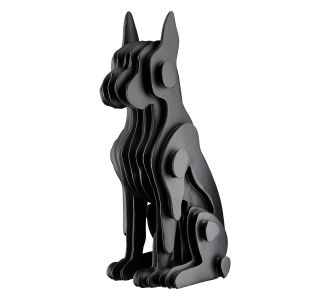  Figure Dog Synthetic Resin Black 13X15X29Cm 13X15X29Cm 05161459 ArteLibre |  Διακοσμητκά στο espiti