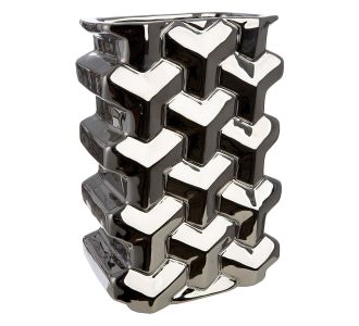  Βάζο Ορθογώνιο Κεραμικό Ασημί χρώμα 15X10X22Cm 15X10X22Cm 05161483 ArteLibre |  Βάζα στο espiti