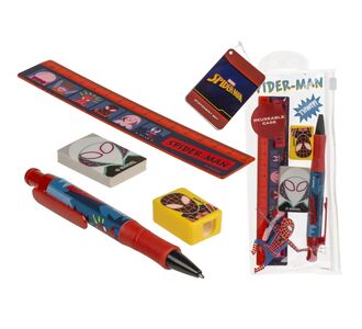 Σετ Γραφικής Ύλης Spider-Man Με Χάρακα Στυλό Γόμα Και Ξύστρα Σε Κασετίνα 06530204 ArteLibre |  Βοηθητικά έπιπλα γραφείου στο espiti