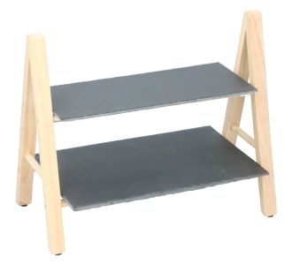 Βάση Εταζέρας 2 Επιπέδων 32x18x28cm ALPINA 06450790 ArteLibre |  Είδη Σερβιρίσματος στο espiti