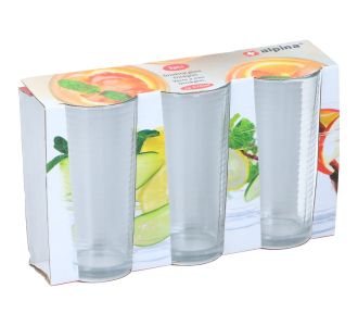 Ποτήρια Ποτού 270ml 3Τμχ ALPINA 06450909 ArteLibre |  Ποτήρια στο espiti