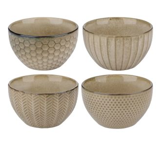 Μπολ Reactive Glaze Μπεζ Σε 4 Σχέδια 06451517 ArteLibre |  Πιάτα-Μπωλ στο espiti