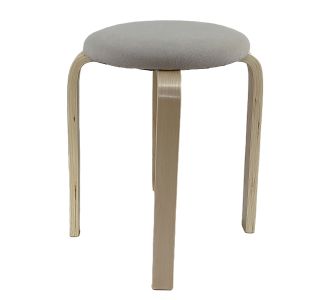 Σκαμπό ArteLibre MILOA Mπεζ/Φυσικό Ύφασμα/Ξύλο 42x42x45cm 14350032 ArteLibre |  Σκαμπώ κήπου στο espiti