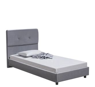 Κρεβάτι Μονό ArteLibre TAMAHAWK Γκρι Ύφασμα 212x106.5x106cm (Στρώμα 90x200cm) 14920018 ArteLibre |  Κρεβάτια στο espiti