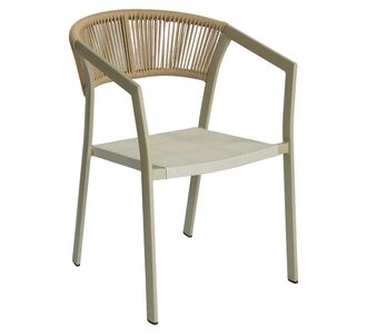 Πολυθρόνα Κήπου ArteLibre FIJI Μπεζ/Φυσικό Αλουμίνιο/Rattan 56x60x78cm 14840103 ArteLibre |  Καναπέδες - Καρέκλες  στο espiti