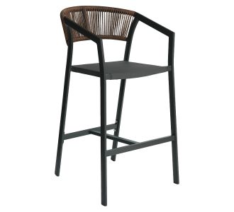 Σκαμπό Bar ArteLibre SANTORINI Μαύρο/Φυσικό Αλουμίνιο/Rattan 55x56x99cm 14840109 ArteLibre |  Καναπέδες - Καρέκλες  στο espiti
