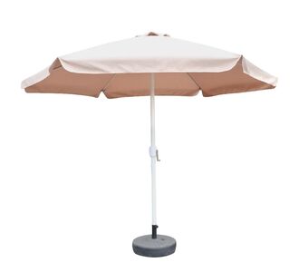 Ομπρέλα Κήπου ArteLibre RENOVA Μόκα/Λευκό Μέταλλο/Polyester Φ3x2.5m 15450022 ArteLibre |  Ομπρέλες κήπου στο espiti