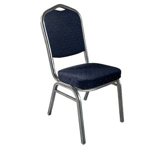 Καρέκλα Catering ArteLibre AUREVIA Μπλε/Ασημί Ύφασμα/Μέταλλο 57x40x93cm 14980016 ArteLibre |  Καρέκλες στο espiti