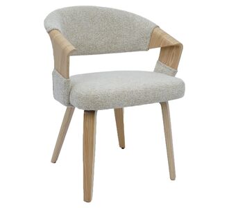 Καρέκλα Τραπεζαρίας ArteLibre MIRETTA Μπεζ/Φυσικό 55x56x78cm 15410014 ArteLibre |  Καρέκλες στο espiti
