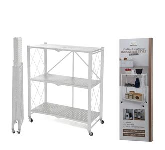 Ράφι Πτυσσόμενο Με Ρόδες Λευκό Μέταλλο 71x36x87cm 06514023 ArteLibre |  Βοηθητικά έπιπλα γραφείου στο espiti