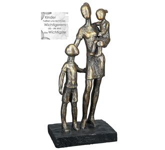 Διακοσμητικό ArteLibre Μητέρα Με Παιδιά Μπρονζέ/Γκρι Polyresin 9x12x26.5cm 05160244 ArteLibre |  Διακοσμητκά στο espiti