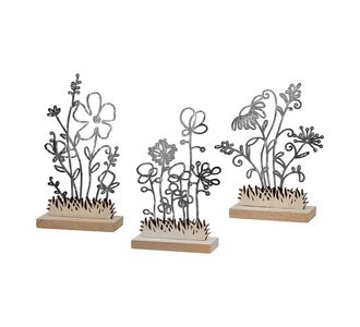 Διακοσμητικό ArteLibre Φυτά Μαύρο/Φυσικό MDF 3x11.8x13.5cm Σε 3 Σχέδια 05160516 ArteLibre |  Διακοσμητκά στο espiti