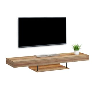 ΕΠΙΠΛΟ ΤΗΛΕΟΡΑΣΗΣ ΤΟΙΧΟΥ ME LED SAVOR HM18381.01 ΜΕΛΑΜΙΝΗ ΣΕ OAK 150x29,5x22Υεκ |  Έπιπλα τηλεόρασης στο espiti