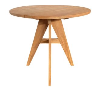 Τραπέζι Cadrada pakoworld teak ξύλο σε φυσική απόχρωση Φ80x76εκ |  Τραπέζια στο espiti