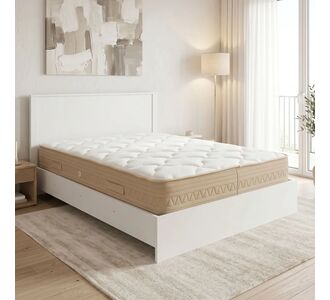 Κρεβάτι με στρώμα Athos Sleepy pakoworld λευκό 160x200εκ |  Κρεβάτια στο espiti