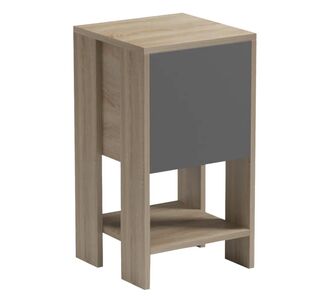 ΚΟΜΟΔΙΝΟ ARGUS HM18378.13 ΜΕΛΑΜΙΝΗ SONAMA/ΓΚΡΙ 30x30x55Υεκ. |  Κομοδίνα στο espiti