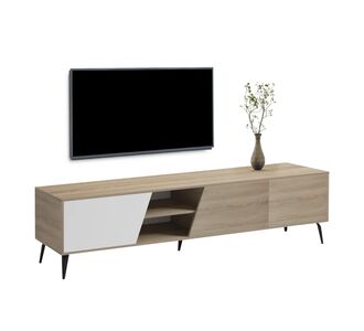 ΕΠΙΠΛΟ ΤΗΛΕΟΡΑΣΗΣ CATERRA HM18374.11 ΜΕΛΑΜΙΝΗ SONAMA/ΛΕΥΚΟ 180Χ35.5Χ48Υεκ. |  Έπιπλα τηλεόρασης στο espiti