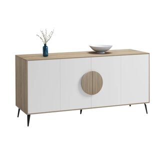 ΜΠΟΥΦΕΣ SAVORE HM18368.11 ΜΕΛΑΜΙΝΗ SONAMA/ΛΕΥΚΟ--ΜΑΥΡΑ ΜΕΤΑΛ.ΠΟΔΙΑ 180x35.5x82Υεκ. |  Μπουφέδες στο espiti