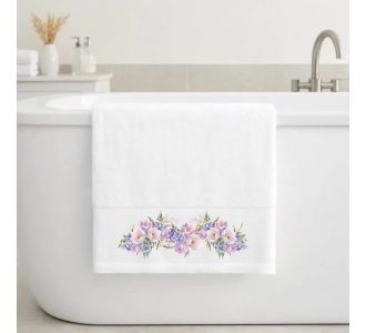 Πετσέτα Μπάνιου 70×140 Violet White Astron Italy |  Πετσέτες Μπάνιου στο espiti