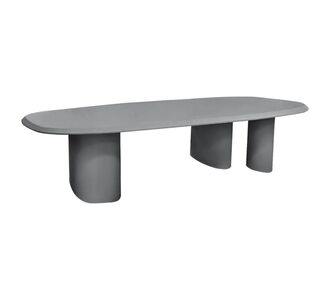 ΤΡΑΠΕΖΙ ΤΡΑΠΕΖΑΡΙΑΣ FIBER CEMENT ΟΒΑΛ GLEN HM6598.01 ΓΚΡΙ 260x95x75Υεκ |  Τραπέζια κήπου στο espiti
