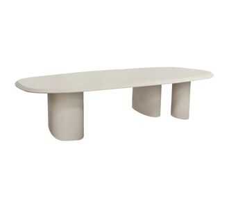 ΤΡΑΠΕΖΙ ΤΡΑΠΕΖΑΡΙΑΣ FIBER CEMENT ΟΒΑΛ GLEN HM6598.02 ΜΠΕΖ 260x95x75Υεκ |  Τραπέζια κήπου στο espiti