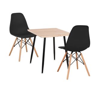 ΣΕΤ ΤΡΑΠΕΖΑΡΙΑΣ 3ΤΜΧ PALOMA HM21380 ΤΕΤΡΑΓΩΝΟ ΤΡΑΠΕΖΙ & 2 ΚΑΡΕΚΛΕΣ ΣΕ ΜΑΥΡΟ |  Σετ τραπεζαρίες στο espiti