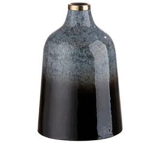 Βάζο ArteLibre Κωνικό Μαύρο/Γκρι Μέταλλο 25cm 05160319 ArteLibre |  Βάζα στο espiti