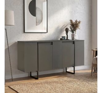 Μπουφές Orontes Megapap χρώμα ανθρακί 160x35,2x80εκ. |  Μπουφέδες στο espiti