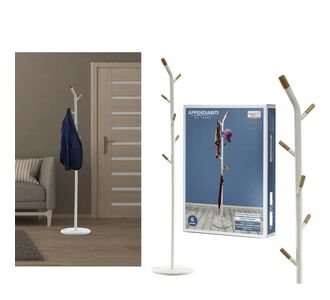 Καλόγερος Λευκό Μέταλλο/Ξύλο Φ36x175cm 06512469 ArteLibre |  Καλόγεροι -Κρεμάστρες στο espiti