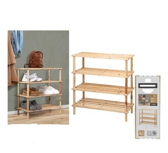 Παπουτσοθήκη WoodHandy Ξύλο 63x26.5x67cm 06512596 ArteLibre |  Παπουτσοθήκες στο espiti