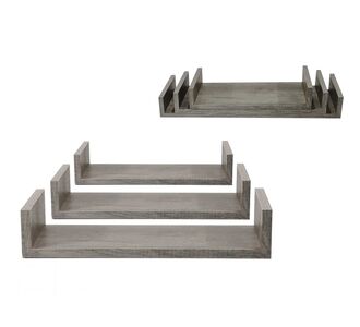 Σετ Ράφια Γκρι Δρυς 60x15.5x8cm/50x15.5x8cm/40x15.5x8cm 3Τμχ 06512709 ArteLibre |  Βοηθητικά έπιπλα γραφείου στο espiti