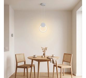 Φωτιστικό οροφής Ganden pakoworld led λευκό μεταλλικό Φ26,5x20εκ |  Οροφής στο espiti