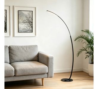 Φωτιστικό δαπέδου Archer pakoworld led μαύρο μεταλλικό 70x28x165εκ |  Δαπέδου στο espiti